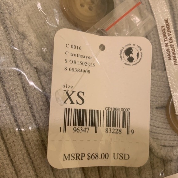 NWT FREE PEOPLE Naiome Rib Micro Vest. Grey.  XS - Picture 6 of 9